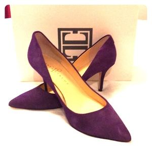 Purple Suede Pumps by Ivanka Trump